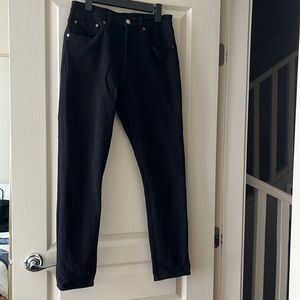 Black Levi’s 501 slim jeans, 28